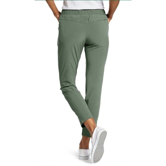 Eddie Bauer Women's Lightweight UPF 50+ Traveler Ankle Pants Green Size XXL NWT - Picture 2 of 13